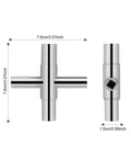 Heavy Duty Folding Socket Wrench Set Featuring Four Precision Cut Openings For Tight Squeezes And Faucet Repair Solid Steel Construction, showing dimensions.
