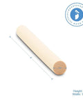 Premium Pre Sanded Wood Dowel Rods Half Inch By 6 Inches 25 Piece Pack Of Genuine Unfinished Hardwood Sticks shown in profile.