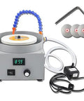 Electric Bench Sander And Knife Sharpener With Variable Speed 0 To 2000Rpm Wet Dry Grinding Setup Includes 80 Mesh Wheel And Three Diamond Discs