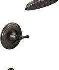 Valdosta Shower Set With Pro Grade Water Pressure, Balanced Hot And Cold, Includes MultiChoice Universal Rough In, Brushed Bronze Finish