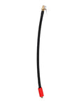Heavy Duty Tire Inflator Extension Hose With 40 Cm Flexible Quick Clip Chuck Ideal For Car Motorcycle E Bike Air Pump Adapter Tool To Make Access Super Easy No Stress For Home Garage And Roadside Situations Anywhere You Need Air Quick. Black 40 cm silicone hose with brass clip chuck and red adapter