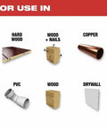 20 Pc Titanium Enhanced Bi Metal Oscillating Multi Tool Blade Kit For 49 10 9920 Beefy Blades uses including hardwood, PVC, copper, drywall.