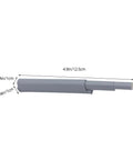 5 Pack Cabinet Door Dampers With Magnetic Touch Activation Soft Close No Slam Hinges, 12.5cm length shown