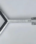 Bow rest catcher assembly for boat trailer; hot-dip galvanized steel with marine rubber-covered ends, side view
