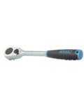 Ultra-Precise Fine-Tooth Reversible Ratchet With 3/8 Inch Drive For Tight Spaces Go-To Tool, 90 Teeth, 4 Degree Swing, Chrome Plated