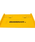 Built Tough Steel Dock Board 60 X 72 Inch 16000 Lb Rated Capacity Forklift Transfer Plate with yellow finish for truck loading.