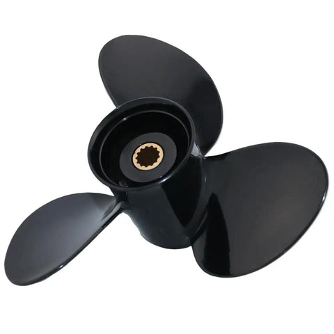13x11 Aluminum Boat Propeller For BRP Johnson Evinrude OMC Stern Drive E TEC 40 To 75 HP Right Hand Rotation 13 Spline 3 Blade Replacement With Durable Coated Finish For Fast Acceleration And Top Speed