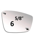 Right Side Mirror Glass For VW Beetle Jetta Passat, Convex Passenger Glass With Adhesive Pads, Easy Install, No Backing Plate, RH Fit