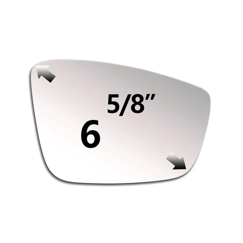 Right Side Mirror Glass For VW Beetle Jetta Passat, Convex Passenger Glass With Adhesive Pads, Easy Install, No Backing Plate, RH Fit