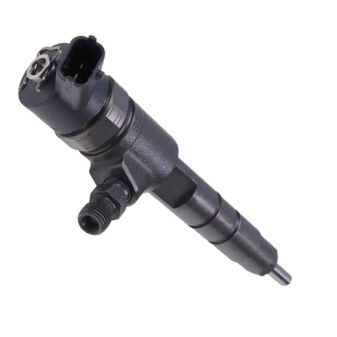 Workhorse Calibrated Common Rail Diesel Fuel Injector For Yanmar 3TNV88C And 4TNV88C With High Pressure Precision Spray For Heavy Duty Construction Equipment Part 0445110463 black injector angled view