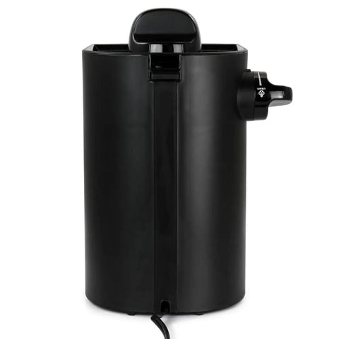 Slick Black Espresso And Cappuccino And Latte Maker Featuring Auto Milk Frother For Smooth Daily Brews and Compact Design - rear view