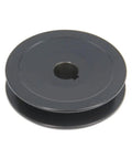 Heavy-Duty Single Groove Web Sheave for V-Belt Systems, 3.0 Inch OD, 5/8 Inch Bore, Cast Iron Pulley, 1 Groove, front view