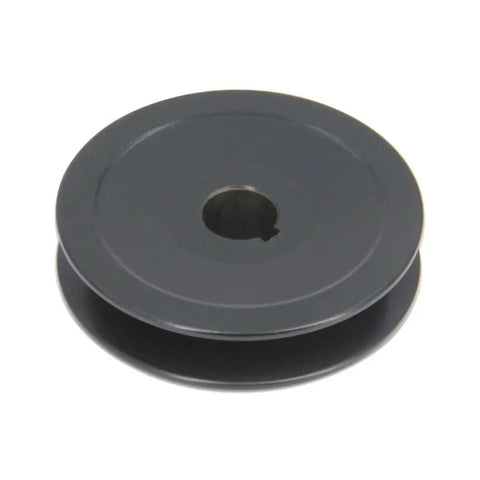 Rock Solid Cast Iron Single Groove Web Sheave Pulley with 3 inch OD and 5/8 inch bore for V belt setups.