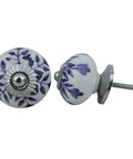 Snag These Dang Gorgeous Purple Ceramic Leaf Drawer Knobs And Dresser Pulls, sleek 1.5" purple ceramic knobs for kitchen or bedroom.