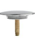 Bath Basin Waste Stopper 70mm Diameter, Adjustable Pop-Up Drain-Plug with a shiny chrome finish and brass stem for durability.
