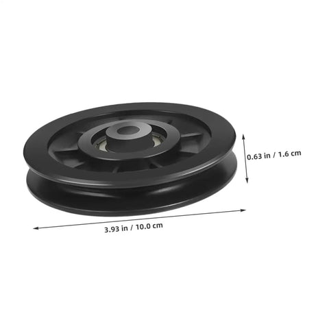 Two Pack Fitness Pulley Wheel Replacement Bearings Roller For Cable Machines And Home Gym Systems Easy Install Noise Reduction And Smoother Operation For Better Workouts, 10 cm black pulley wheel with bearing