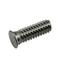Stainless steel round captive screw with flat head, 1/4-20 thread, 0.5 in length; pack of 25