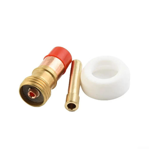 Top Tier 7 Piece Tig Welding Torch Accessory Kit with brass stubby gas lens adapter for WP17 WP18 WP26 torches.