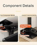Slick Pull Out Shoe Rack With 16 Tier Metal Shelf Adjustable Stackable Closet Organizer Space Saving Entryway Storage Setup For Tight Rooms And Mudrooms with detailed component mounts.