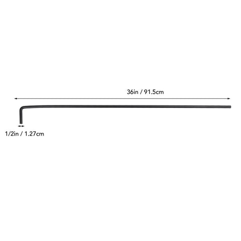 Savage Strength 36 Inch Gate Ground Latch System Built With Heavy Gauge Alloy Steel Drop Rod, 36 inch length, 1/2 inch shaft.