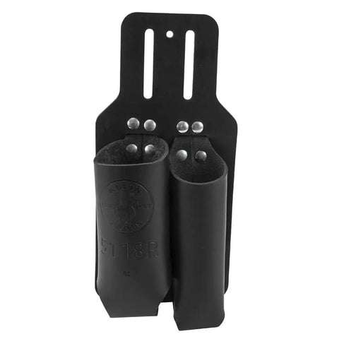 Slotted Leather Pliers And Folding Rule Holder Belt Pouch For 7 To 9 Inch Pliers And 6 Foot Rule, Built Tough For The Jobsite