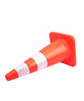 Heavy Duty 28 Inch Traffic Cones Set Of 12 PVC Safety Cones For Roads Parking Lots And Construction Sites Orange With Reflective Tape.