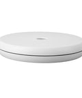 Stunning 25 Cm Electric Rotating Display Stand With Led Light, white acrylic turntable, perfect for jewelry and collectibles.