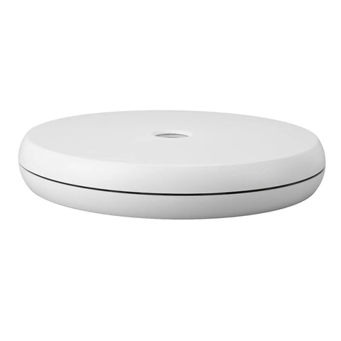 Stunning 25 Cm Electric Rotating Display Stand With Led Light, white acrylic turntable, perfect for jewelry and collectibles.