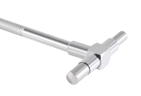 Telescoping gauge set, 6-piece, chrome-plated steel, side view