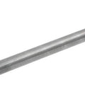 Side view of unpolished mill steel round tube, 1 in outer diameter, 0.065 in wall, hollow