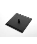 Shower System Combo with Hand Shower, 16-inch and tub spout matte black square shower head for modern installation.