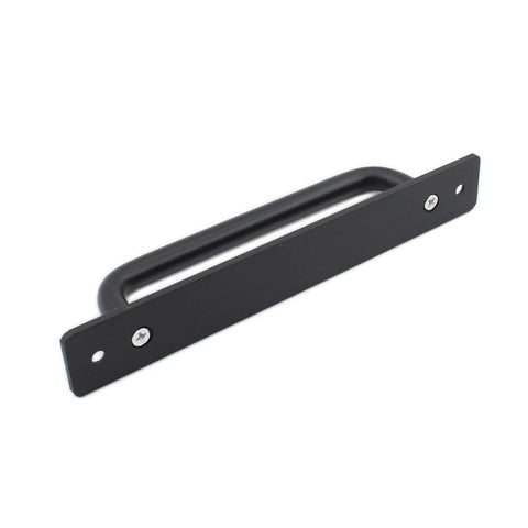 Two Pack Rustic Barn Door Handles, 7 Inch Aluminum Alloy Modern Sliding Door Pulls For Cabinets, Sheds, And Rooms With Mounting Screws