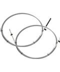 12 Foot Throttle And Shift Cable Set Gen I Remote Control Cable For Mercury Outboard Engines Replacement Two Pack