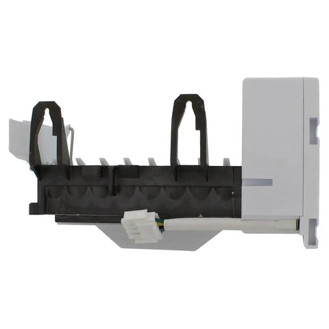 Side view of Refrigerator Ice Maker Compatible With GE Hotpoint RCA Replacement For AP4345120, compact durable design