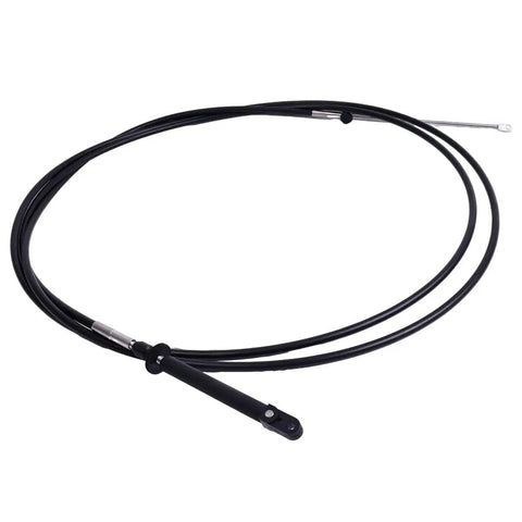 14Ft Control Cable CC20514 CCX20514 for BRP Johnson Evinrude Gale Marine Outboard Throttle Cable Replacement in black marine-grade material