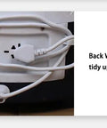 Back view of Mini Portable Washer With Bionic Hand Wash Motion showing the tidy cord and plug for easy setup.