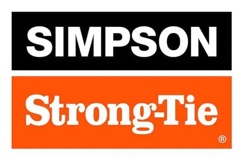 Simpson Strong-Tie logo in black and orange with white text.