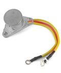 Sick Heavy Duty Regulator Rectifier For 70 150hp Outboard Motor with chrome finish and colored wires for marine battery connections.