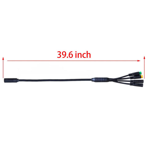 Harness Cable For Mid Drive Motors And Hub Kits 8Pin To 4 Connectors Waterproof Wire For BBS02 BBSHD G062 G063, 39.6 Inch