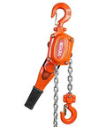 Manual Lever Chain Hoist 0.75 Ton 1650 Lbs 10 Ft Come Along Weston Double Pawl Brake Galvanized Steel 360 Degree Hook