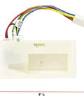 Heavy Duty Refrigerator Damper Control Assembly 5 Inch Length Compatible With AP6016813 PS11750106 EAP11750106, white plastic panel with wires