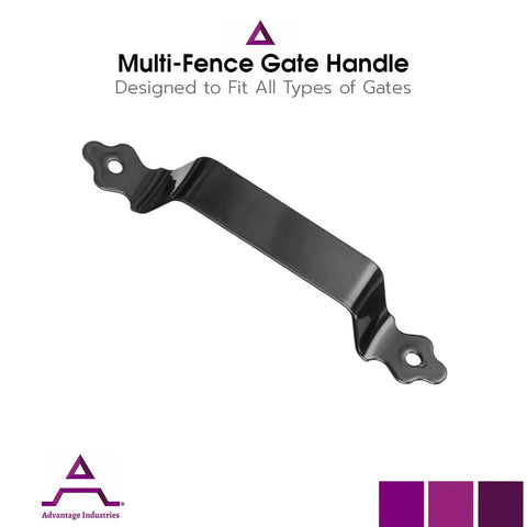 7 Inch Stainless Steel Gate Handle For All Fence Types With Powder Coated Black Finish
