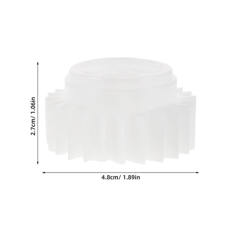 Washer Clutch Ratchet Replacement Part With Durable Plastic For Smooth Operation And Everyday Laundry Fix In Home Washers Boss Level Wear Resistant Gear For Easy Maintenance And Reliable Laundry Repair 4.8cm x 2.7cm white plastic