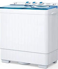 Slick Portable Twin Tub Mini Washing Machine Handling A Fast 26 Lbs Wash And Spin Cycle Semi Automatic Setup With Straightforward Drain Pump for dorm life.