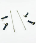 2Pcs RC Toy Push Rod Set With Adjustable Tie Rods And Ball Head Joint Servo Linkage Link Rods M3x100mm components displayed