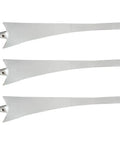 580mm Wind Turbine Blade Accessory Kit FRP White High Strength Carbon Fiber Nylon Lightweight Replacement For Wind Power Efficient Airflow Management And Plug And Play Installation, three blade view