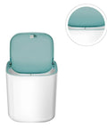 Knock Out Your Laundry Hustle With Slick Portable Mini Washing Machine Featuring Blue Drum Spin Freshens Underwear Socks And Delicates Fast At Home Or On The Road, compact washer with light blue lid.
