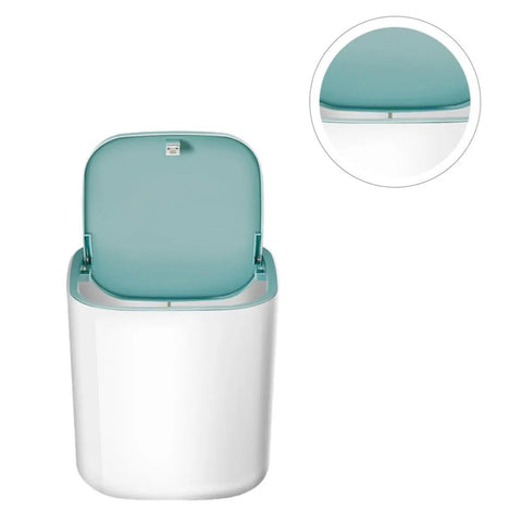 Knock Out Your Laundry Hustle With Slick Portable Mini Washing Machine Featuring Blue Drum Spin Freshens Underwear Socks And Delicates Fast At Home Or On The Road, compact washer with light blue lid.