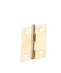 Straight Up Heavy Duty Butt Hinges 100 Piece Set For Furniture Hardware Cabinet Door Drawer Wood Box Brackets Smooth Swinging Rock Solid Metal Home Diy Projects Hella Durable brass hinge detail with pin and mounting holes.