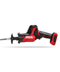 Heavy 20V Brushless Reciprocating Saw With Compact Design And Precision Control Built Tough To Crush Demanding Tasks While Delivering Smooth Clean Cuts To Reduce Vibration And Keep Ya Hands Happy For Any Diy Or Pro Job Without Breaking A Sweat, red and black cordless saw.